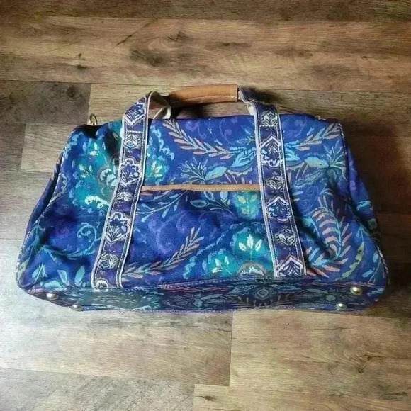 Dena Designs Women's Canvas Kumari North South Boho Weekend and Tote Bag 2-Piece - Picture 8 of 13